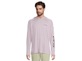 Columbia Terminal Tackletm Hoodie Mens Sweatshirt Lavender Pearl/Black Logo : LG, Polyester