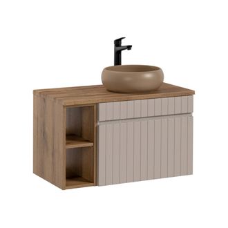 Petits Meubles Mueble lavabo 80 cm 2 nichos estratificado 80.4cm