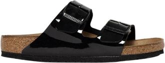 Birkenstock Arizona Birko-Flor Patent Regular Fit - Dames - Sandalen - Zwart - 37 EU - Leer - Schoenen
