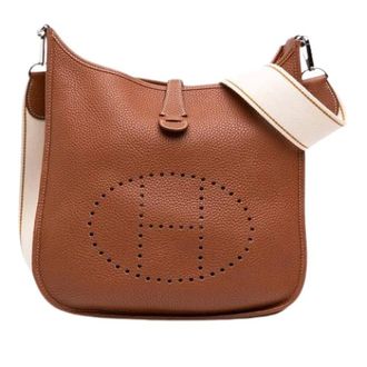 Herm&egrave;s Pre-owned Evelyne III - Dames - Pre-owned - Bruin - Maat: ONE Size Leer
