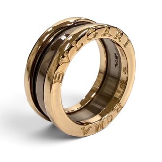 Bulgari Pink Gold Pink Gold (18K) Metal Band Ring (Pre-Owned)