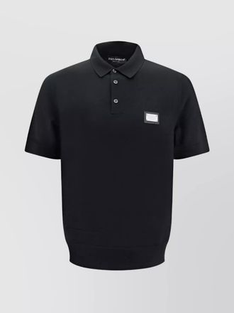 Dolce & Gabbana virgin wool regular-fit short-sleeve polo shirt