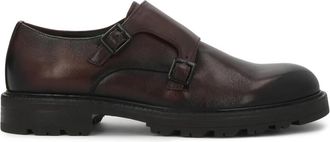 Kazar Monk Schoenen met Profielzool - Heren - Nette schoenen - Bruin - 40 EU - Leer - Schoenen