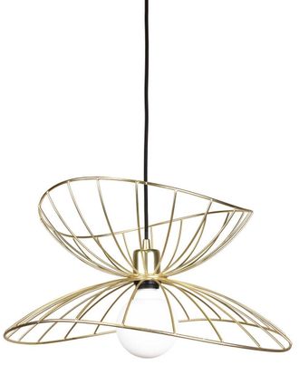 Globen Lighting Flexible Design Pendellampe Ray &oslash; 45 cm - Messing