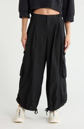 Free People Charmer Utility Pants in Black at Nordstrom, Size X-Large