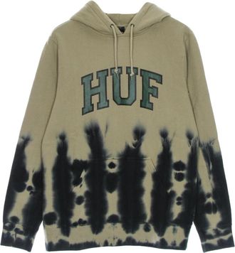 HUF Tiedye hoodie met verstelbare capuchon - Heren - Hoodies - Beige - S - Katoen - Hoodies & sweatvesten