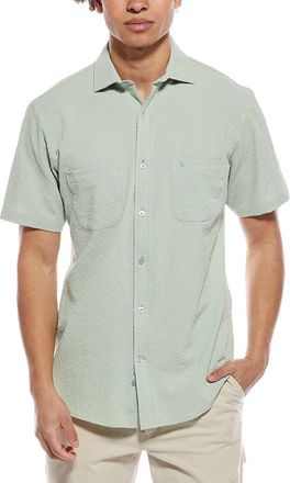 Tailorbyrd Tailorbyrd Solid Seersucker Short Sleeve Shirt