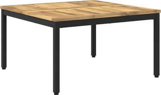 vidaXL Mesa De Centro Blanco Y Negro 80 X 80,5 X 45 Cm Vidaxl