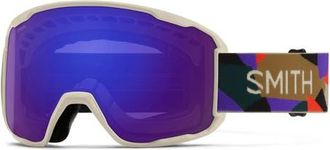 Smith Preview ChromaPop Shield Snow Goggles in Chalk Paper Cuts /Chromapop at Nordstrom