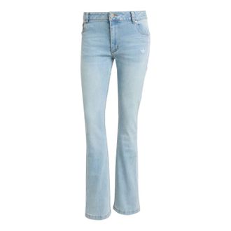 adidas (WMNS) adidas Adirenium Season 4 Team Geist Slim LR Denim Pants Light Blue KE9801