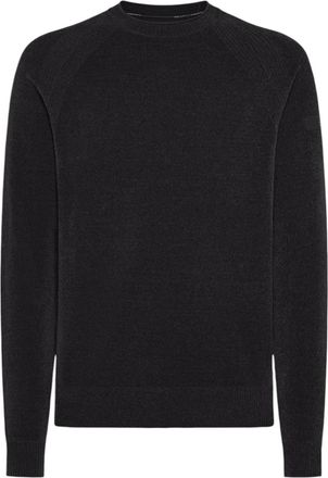 Roberto Ricci Design Lead Velvet Round Knit - Heren - Ronde hals truien - Grijs - L - Truien & Vesten