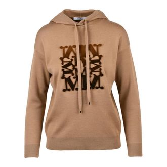 Max Mara Dames, Truien, Bruin, Maat: XS Wol