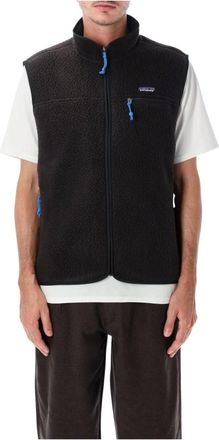 Patagonia Retro Pile Fleece Vest - Heren - Bodywarmers - Zwart - L - Polyester - Fitness