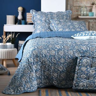 HOME MAISON Juego de s&aacute;banas y fundas de almohada reversibles de estilo floral