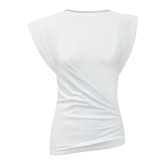 Isabel Marant Tops, Dames, Wit, S, Leer, Tops