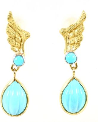 C&A Unbranded Platinum yellow gold yellow gold (18K) Platinum 900 Drop Earrings (Pre-Owned)