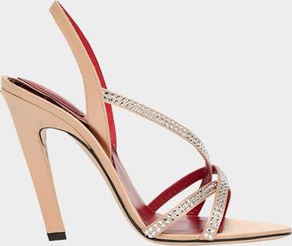 Valentino Garavani Dans Le Foyer Embellished Slingback Sandals