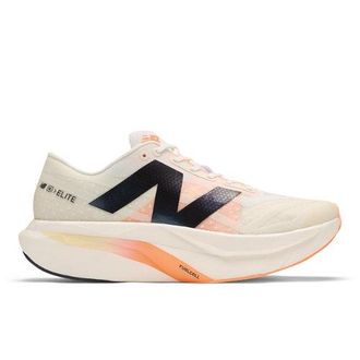 New Balance Hombre FuelCell SuperComp Elitev4 en Blanco/Beige/Naranja, Talla 40.5