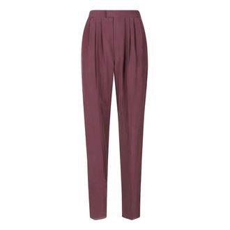 Saint Laurent Mujer, Pantalones, P&uacute;rpura, Talla: S