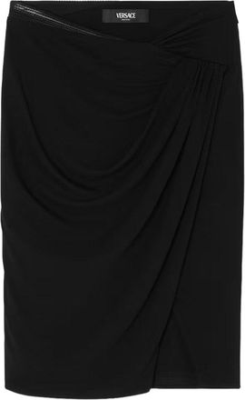 Versace Stretch Viscose Midi Skirt-Donna