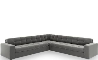 CXL by Christian Lacroix 6-Sitzer Designer Ecksofa Yohan - Samtbezug