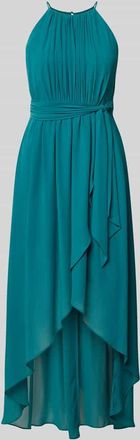 Jake*s Maxikleid in Falten-Optik in Smaragd, Gr&ouml;&szlig;e 34
