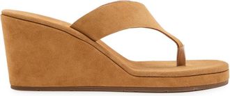 Ancient Greek Sandals Charys Suede Wedges - Camel - 38 (IT38/ UK5)