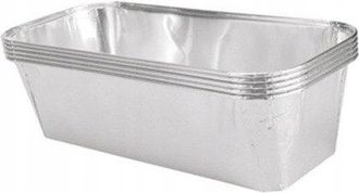 OEM Moldes De Aluminio Ravi Plateados De 1500 Ml, 5 Unidades