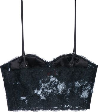 Ermanno Scervino Pizzo Bustier Top - Black