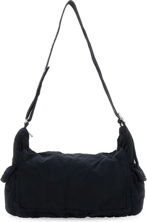 ERL Borsa a spalla cargo in twill - Nero