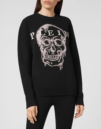 Philipp Plein Pullover Ronde Hals Skull
