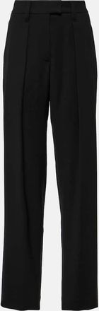 Brunello Cucinelli High-rise gabardine wide-leg pants