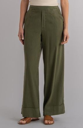 Kut from the Kloth Meg High Waist Ankle Wide Leg Pants in Dill at Nordstrom, Size X-Small