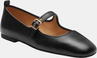 Coach Womens C Rivet Leather Mary Jane - Black - Size UK 3.5