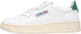 Autry (WMNS) Autry Medalist Leather Low White Green AULW-LL20