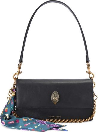 Kurt Geiger Shoreditch Soft Leather Shoulder Bag in Black at Nordstrom