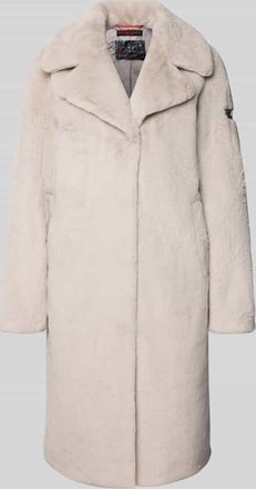 Frieda & Freddies Teddymantel mit Reverskragen in Sand, Gr&ouml;&szlig;e 34