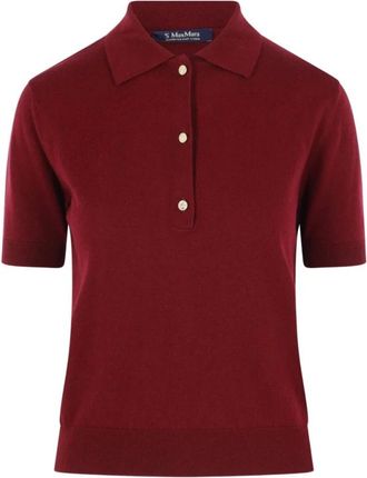 Max Mara Tops, Dames, Bruin, L, Polo Shirts