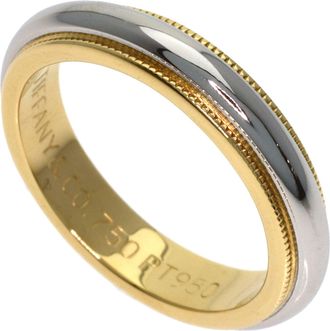 Tiffany & Co. Yellow Gold (18K) Platinum 950 Band Ring (Pre-Owned)
