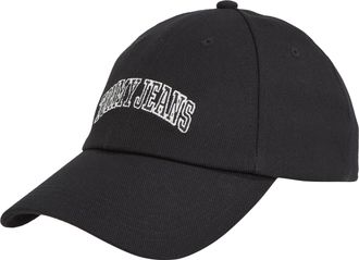 Tommy Jeans Baseball Cap TOMMY JEANS TJW VARSITY CAP, Herren, schwarz, Web, Baumwolle, unifarben, Caps Baseball Cap