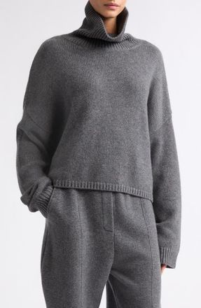 Lisa Yang Zerlina Cashmere Turtleneck Sweater in Graphite at Nordstrom, Size 2