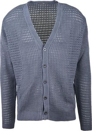 Daniele Fiesoli Linen Cotton Cardigan - Grey