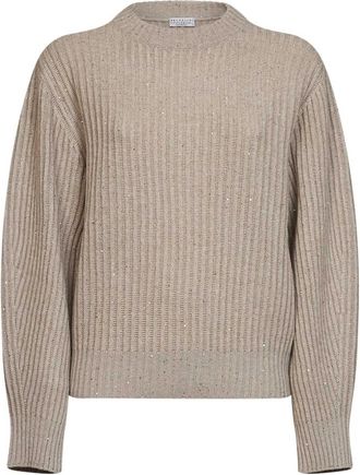 Brunello Cucinelli Mujer, Jerseys, Beige, Talla: S