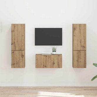 vidaXL Conjunto De Mueble De Tv 5 Pcs Roble Artesanal Vidaxl