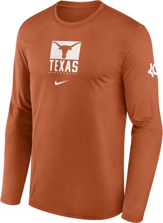 Nike Texas Courtside Nike Mens Dri-FIT College Long-Sleeve T-Shirt in Orange | 02TJ81FKDT-DCB
