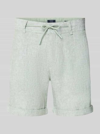 Mc Neal Leinenshorts mit Bindeg&uuml;rtel und Ges&auml;&szlig;taschen in Grass, Gr&ouml;&szlig;e XXXL