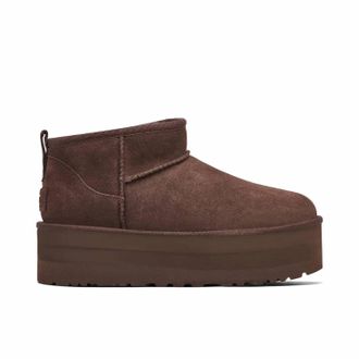 UGG Womens Classic Ultra Mini Platform Boot In Burnt Cedar