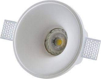 Trade Shop Trade Shop - Faretto Faretto Faretto En Gesso Ad Incasso Led Rotondo Gu10 14x14cm
