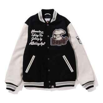 A Bathing Ape Varsity Jacket Black 1J80-141-006-BLK