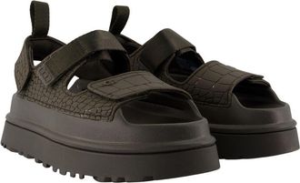UGG Womens Goldenglow Sandal Green Synthetic